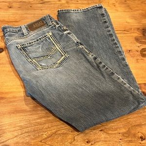 Men’s Ariat M5 straight fit, straight leg jeans, size 36/36